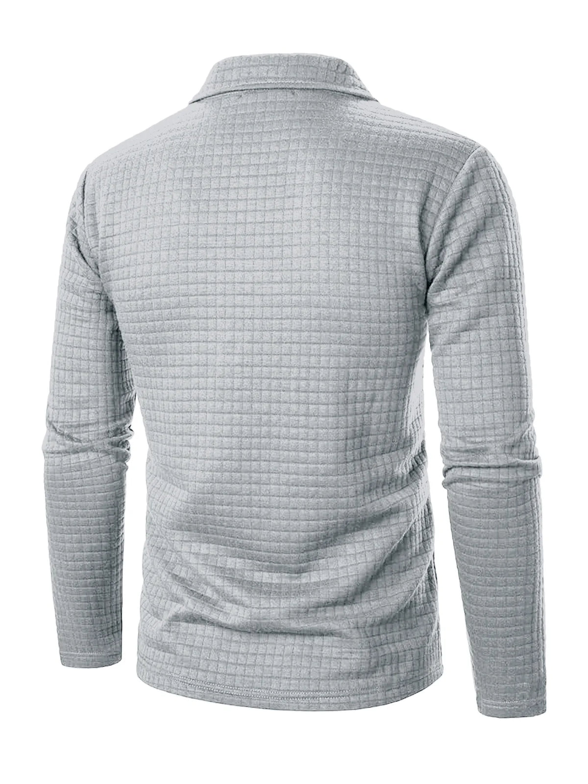 Jersey Jacquard Cuadros Primavera/Otoño Hombre Casual Textura Rejilla - Corporación Turística