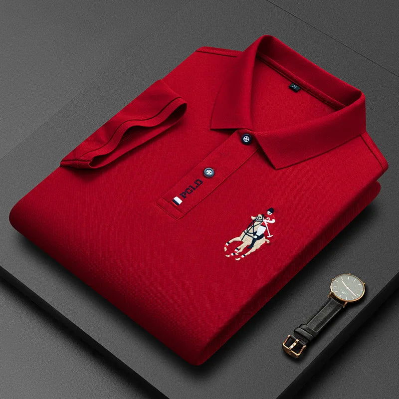 Polo Bordado Algodón Hombre 4XL: Informal y Transpirable