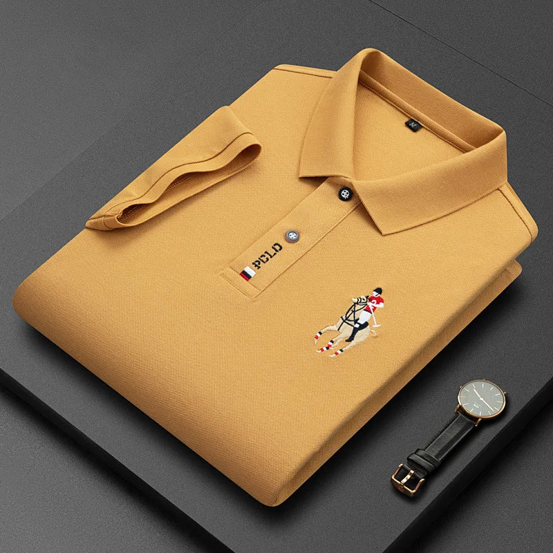 Polo Bordado Algodón Hombre 4XL: Informal y Transpirable