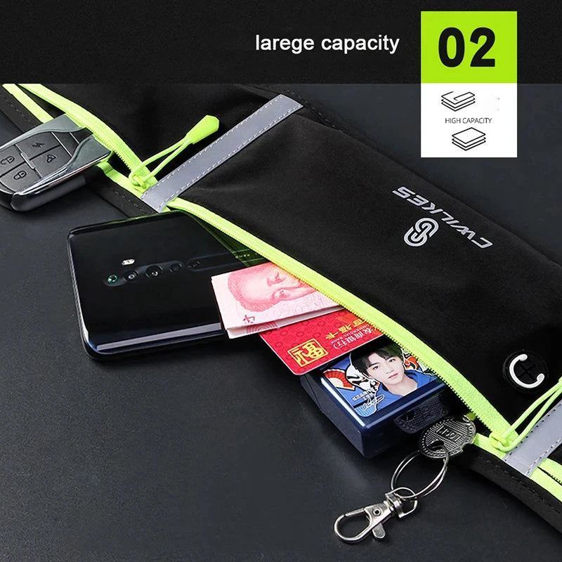 Riñonera Deportiva CWIKLES Impermeable - Bolsa Cintura Running - Corporación Turística