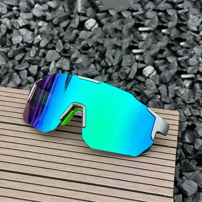 Gafas de Sol Deportivas Hombre DIXSG | Montura Negra Lente Naranja/Amarilla | Protección UV - Corporación Turística