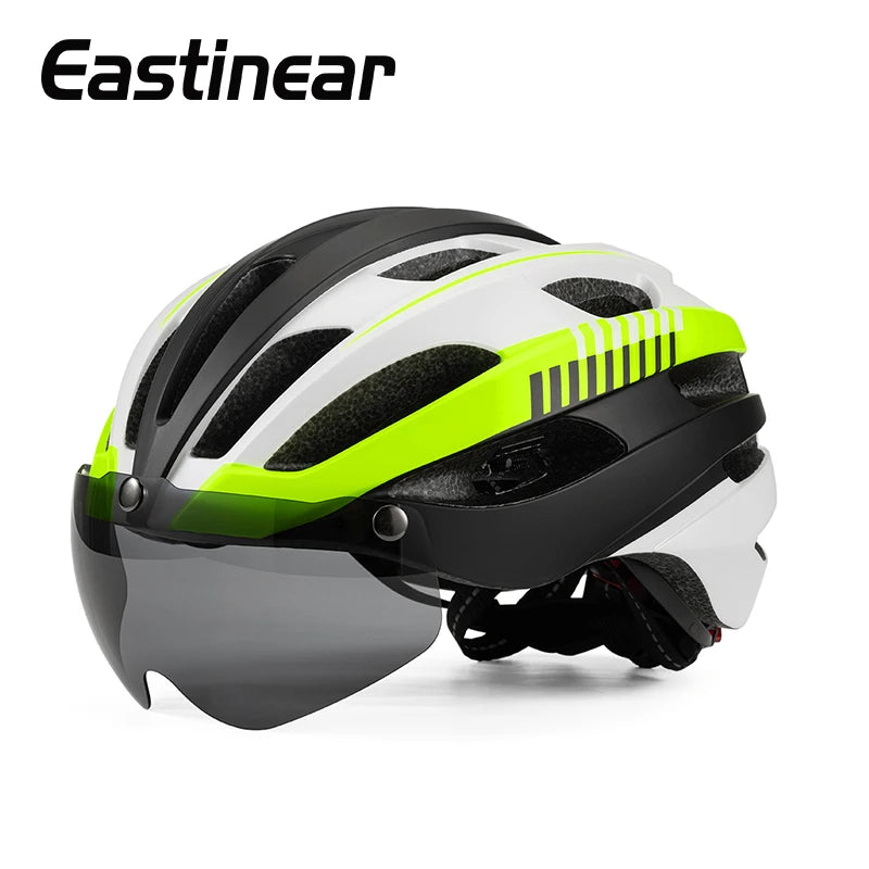 Casco Eastinear con Gafas Magnéticas: Seguridad y Estilo Ciclismo - Corporación Turística