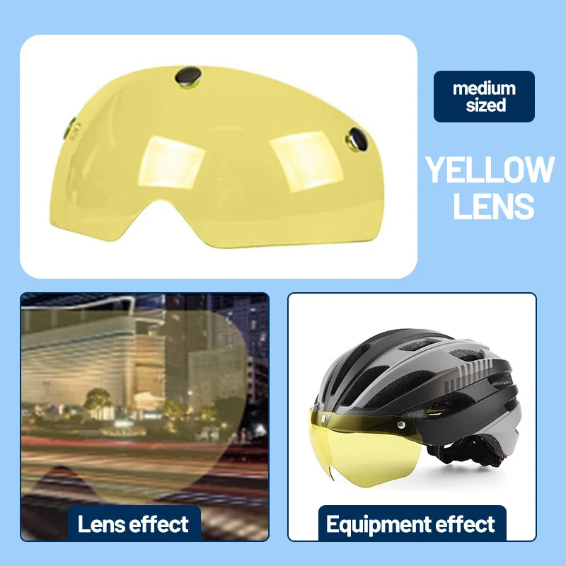 Casco Eastinear con Gafas Magnéticas: Seguridad y Estilo Ciclismo - Corporación Turística