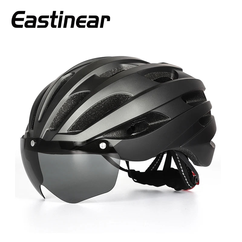 Casco Eastinear con Gafas Magnéticas: Seguridad y Estilo Ciclismo - Corporación Turística