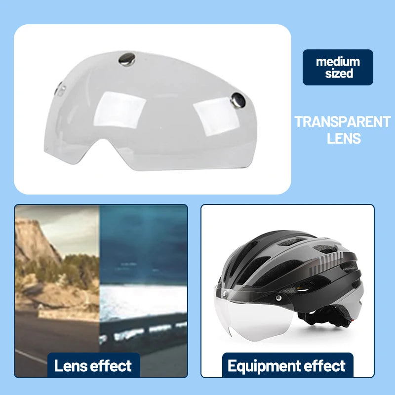 Casco Eastinear con Gafas Magnéticas: Seguridad y Estilo Ciclismo - Corporación Turística
