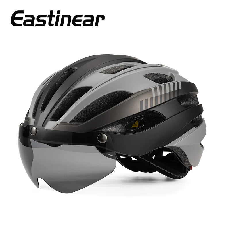 Casco Eastinear con Gafas Magnéticas: Seguridad y Estilo Ciclismo - Corporación Turística