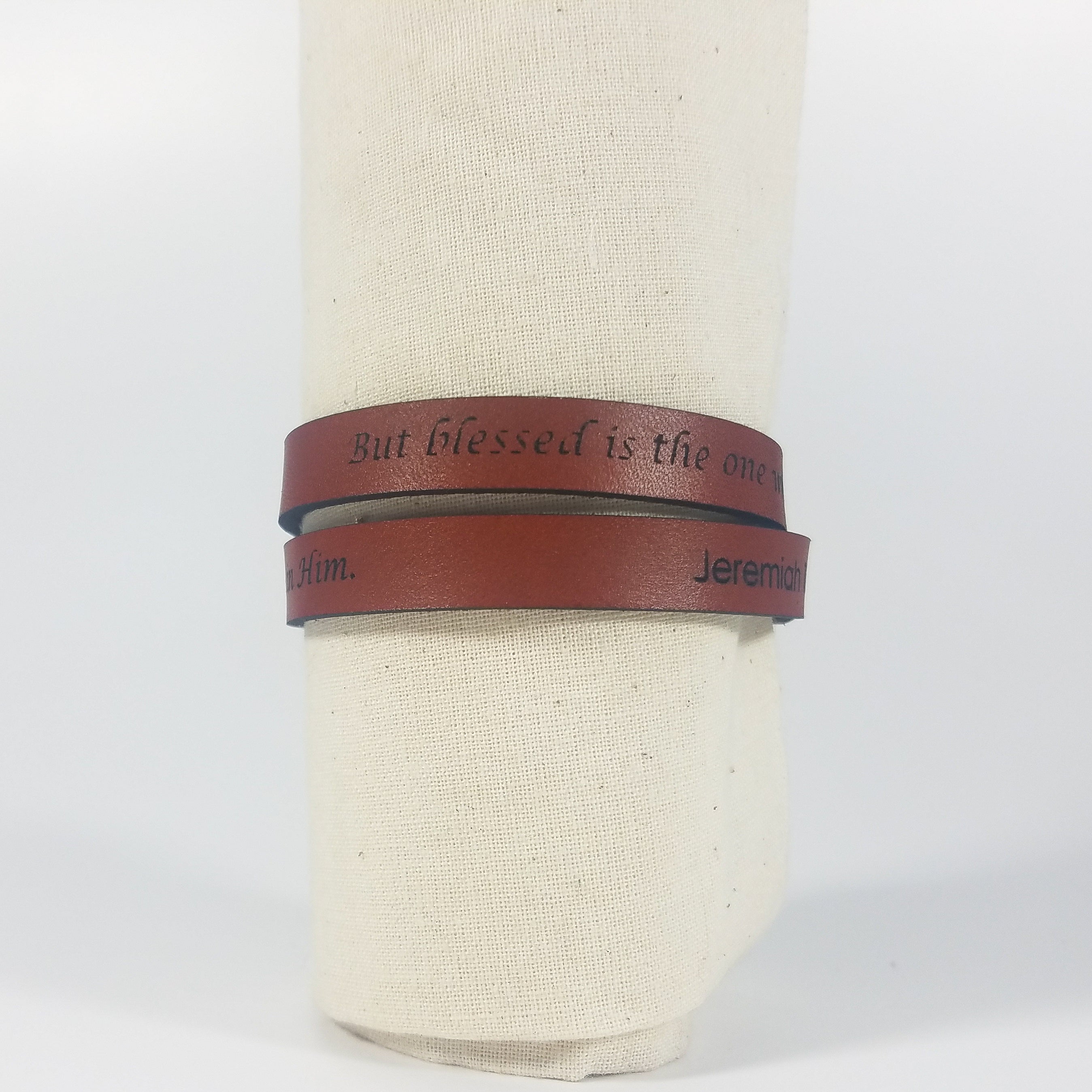 Spiritual Wrap Bracelets - But blessed is the one whose trust is in the LORD