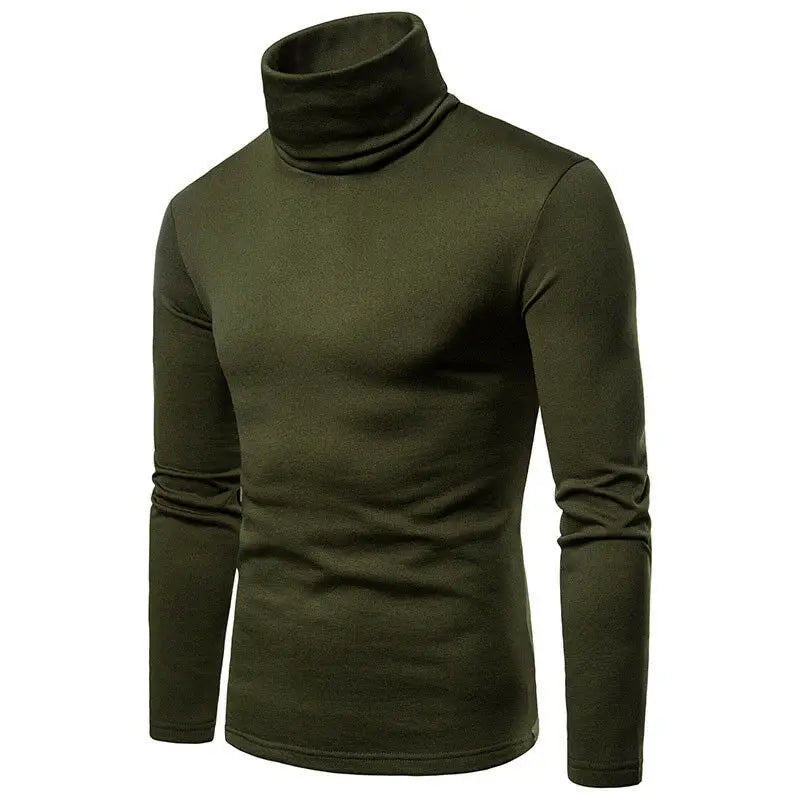 Suéter Cuello Alto Hombre Casual Térmico Manga Larga Ajustado Goocheer - Corporación Turística