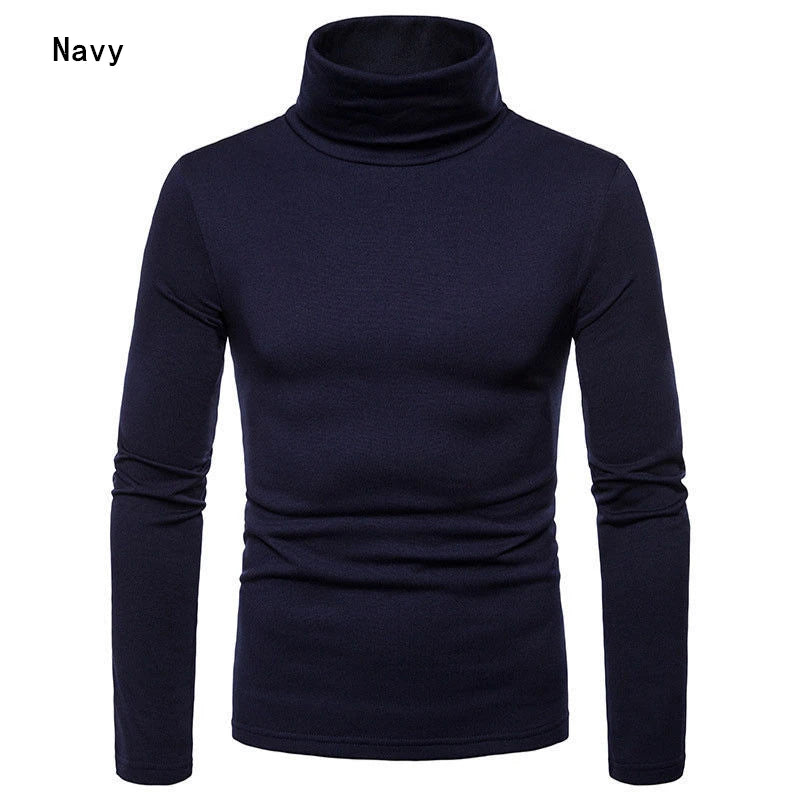 Suéter Cuello Alto Hombre Casual Térmico Manga Larga Ajustado Goocheer - Corporación Turística