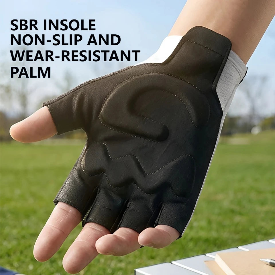 Guantes Ciclismo GTUBIKE Medio Dedo Antichoque Verano Transpirables - Corporación Turística