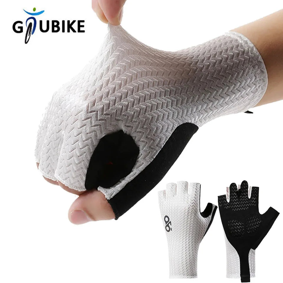 Guantes Ciclismo GTUBIKE Medio Dedo Verano Antideslizantes (M/L/XL) - Corporación Turística