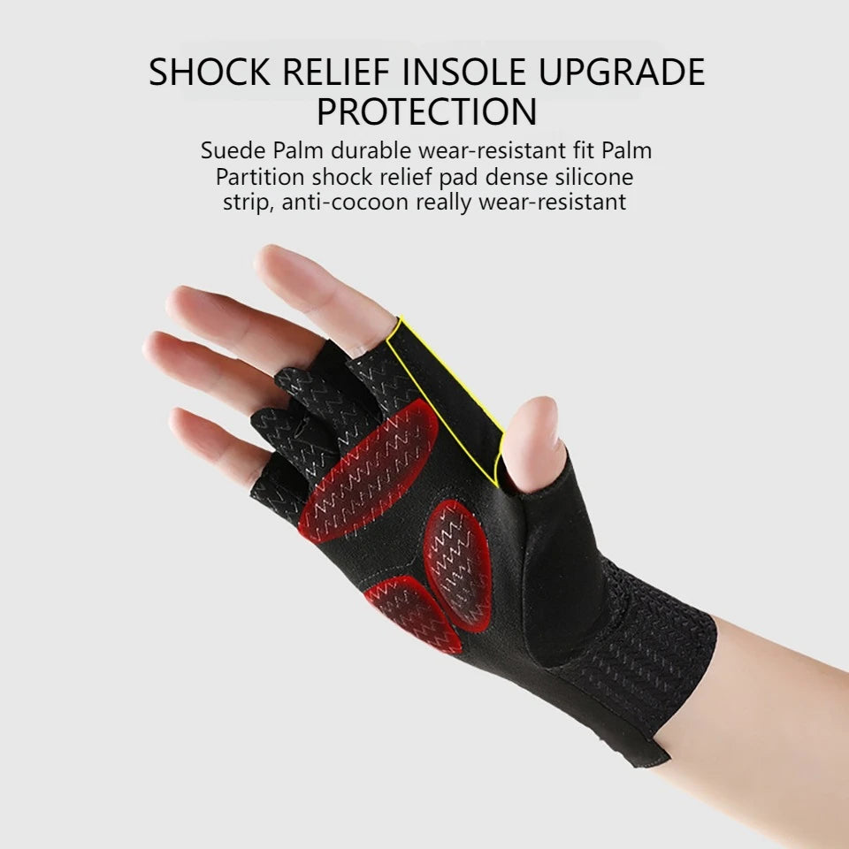 Guantes Ciclismo GTUBIKE Medio Dedo Verano Antideslizantes (M/L/XL) - Corporación Turística