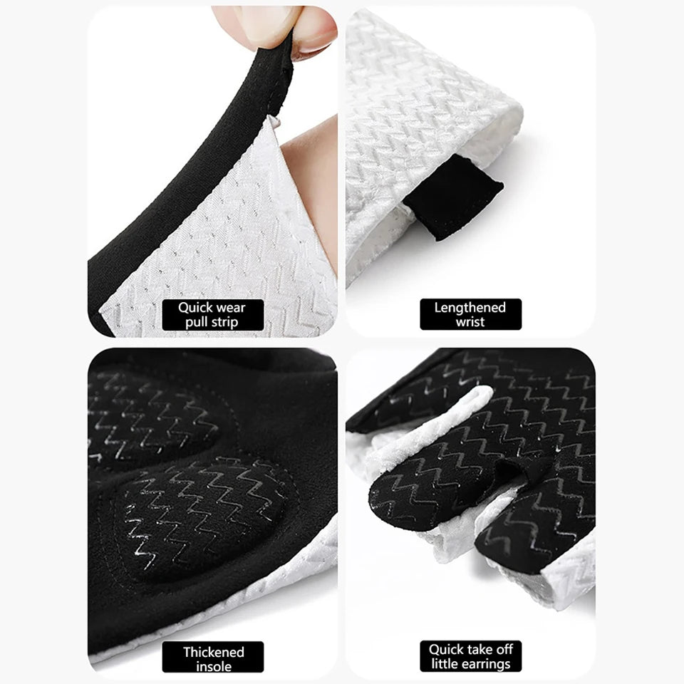 Guantes Ciclismo GTUBIKE Medio Dedo Verano Antideslizantes (M/L/XL) - Corporación Turística