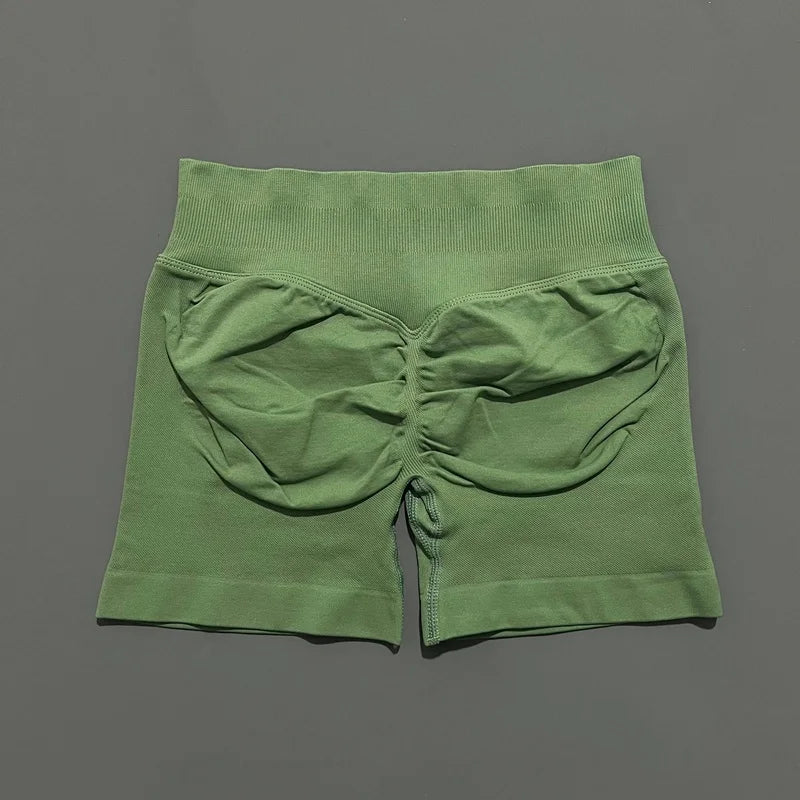 Shorts Deportivos HISTELLO 4.5" Mujer Push-Up - Leggings Yoga Sin Costuras - Corporación Turística