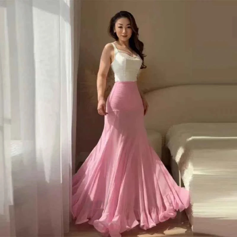 Falda Sirena Lunares Volantes Cintura Alta HOLD YOUNG | Elegante Verano