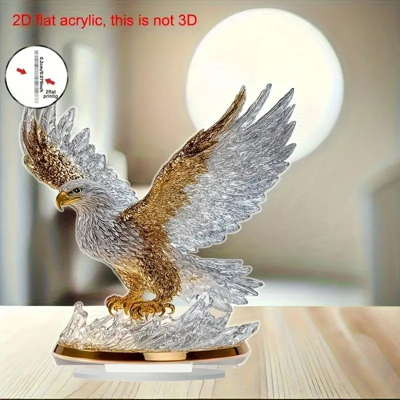 Águila Batiente Decoración Mesa 2D | JETTING | Adorno Acrílico Moderno