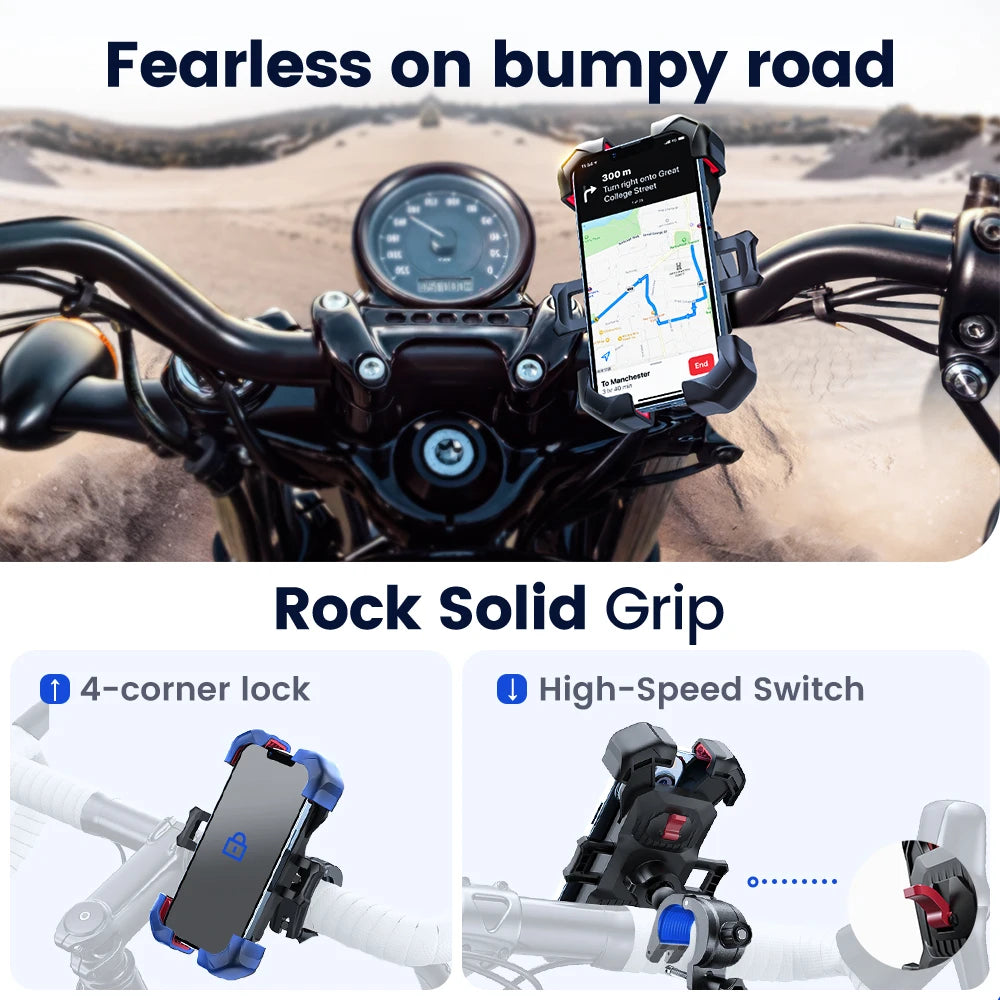 Soporte Universal Joyroom para Moto/Bici 360° - Antivibración - Corporación Turística