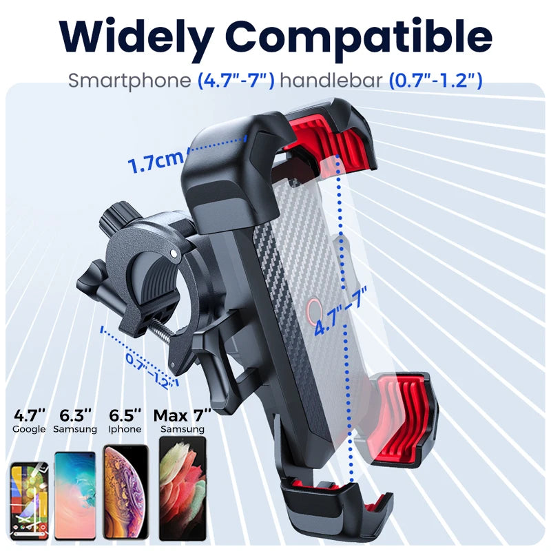 Soporte Universal Joyroom para Moto/Bici 360° - Antivibración - Corporación Turística