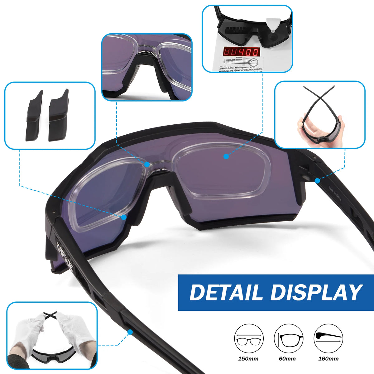 Gafas Ciclismo Kapvoe Polarizadas UV400 | Deportivas MTB Hombre/Mujer - Corporación Turística
