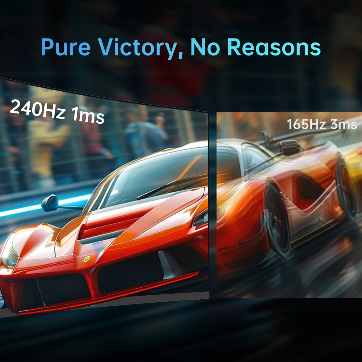 KTC 32-inch curved gaming monitor with 240Hz refresh rate, 1080p resolution, 1ms response time, HDR10, ideal for immersive gaming