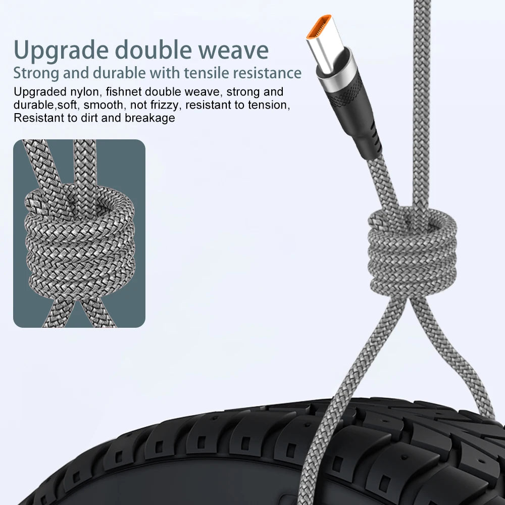 Cable USB C 6A Lann: Carga Rápida 1m.1.5m.2m.3m.5m.8m. - Corporación Turística