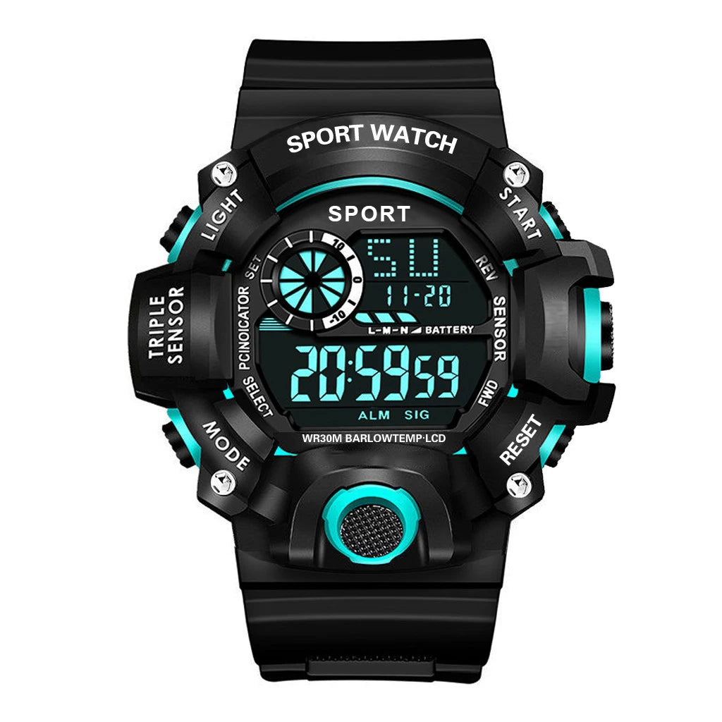 Reloj Deportivo Digital MAYZHISU Hombre Esfera Grande Multifuncional Sumergible