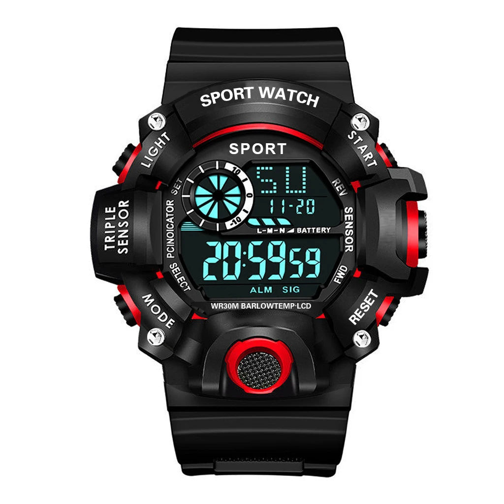Reloj Deportivo Digital MAYZHISU Hombre Esfera Grande Multifuncional Sumergible