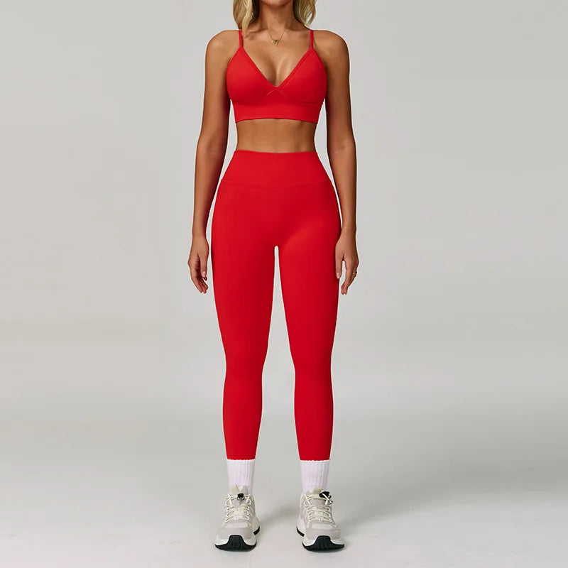 Conjunto Yoga Mujer MIketI Sin Costuras - Transpirable y Elástico - Corporación Turística