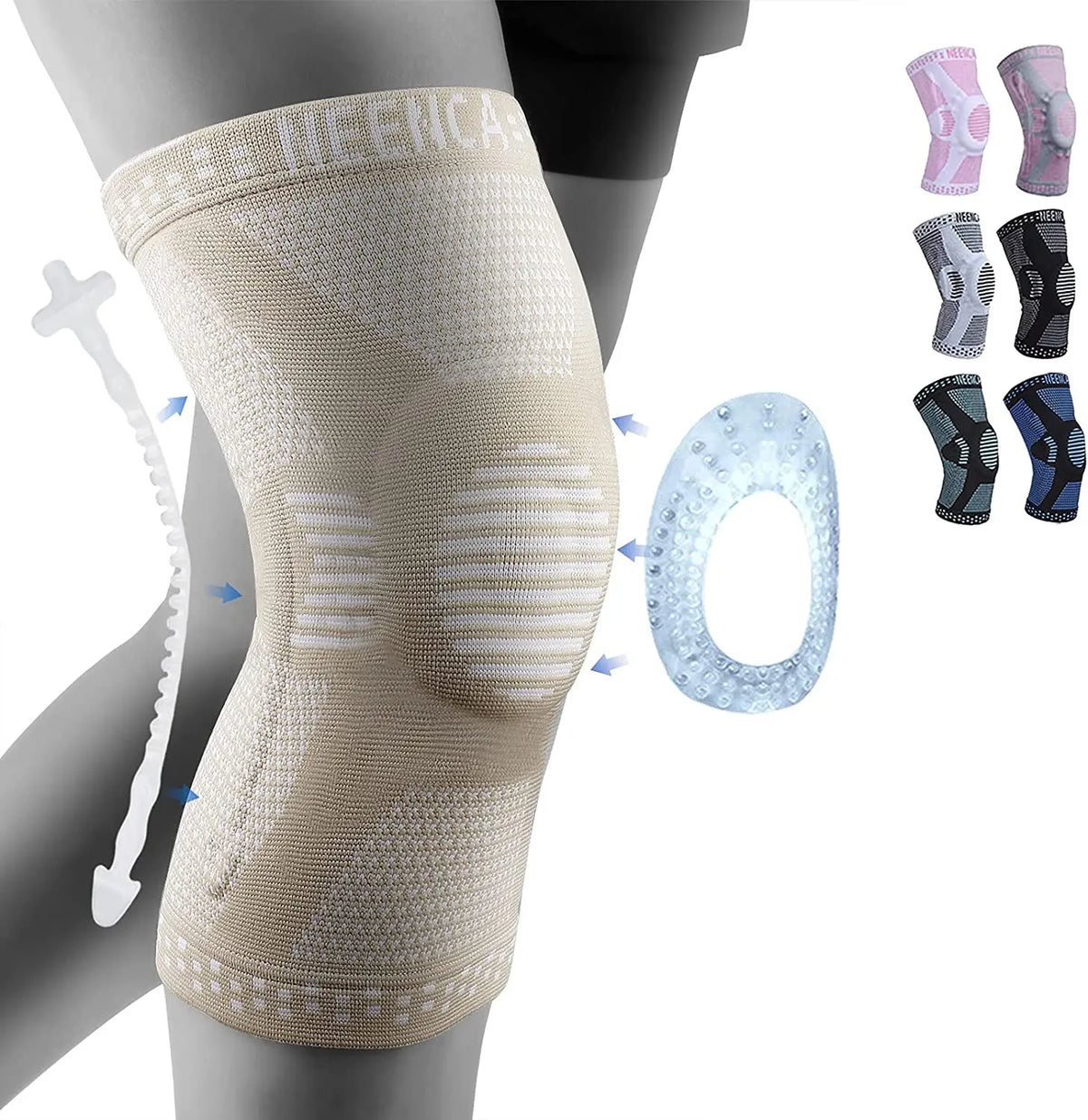 Rodillera NEENCA Cobre Gel Estabilizador Dolor Rodilla | Alivio Deportivo - Corporación Turística