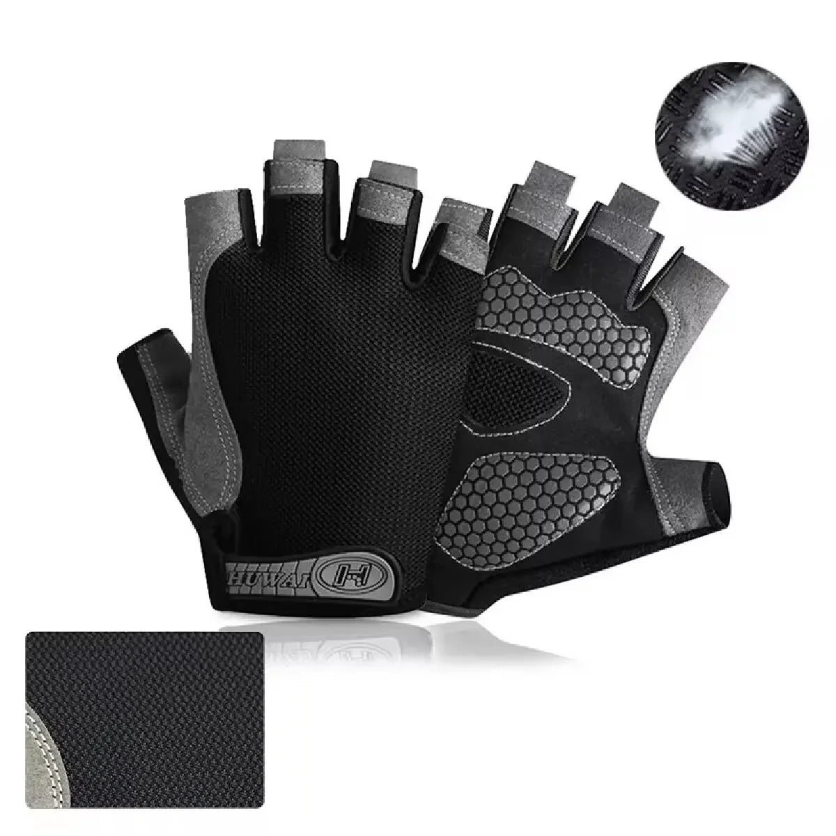 Guantes Ciclismo Medio Dedo QzeUpwardSpirit Transpirables Antideslizantes - Corporación Turística