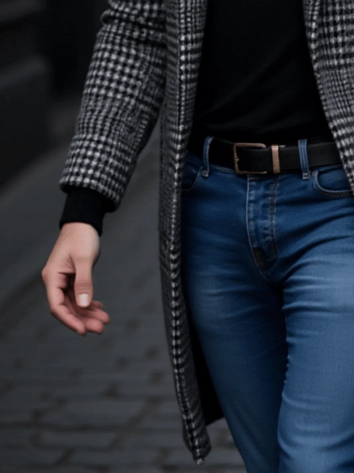 Gabardina Hombre Cuadros Gruesa Invierno RVHSWDS - Abrigo Cálido Cortavientos - Corporación Turística