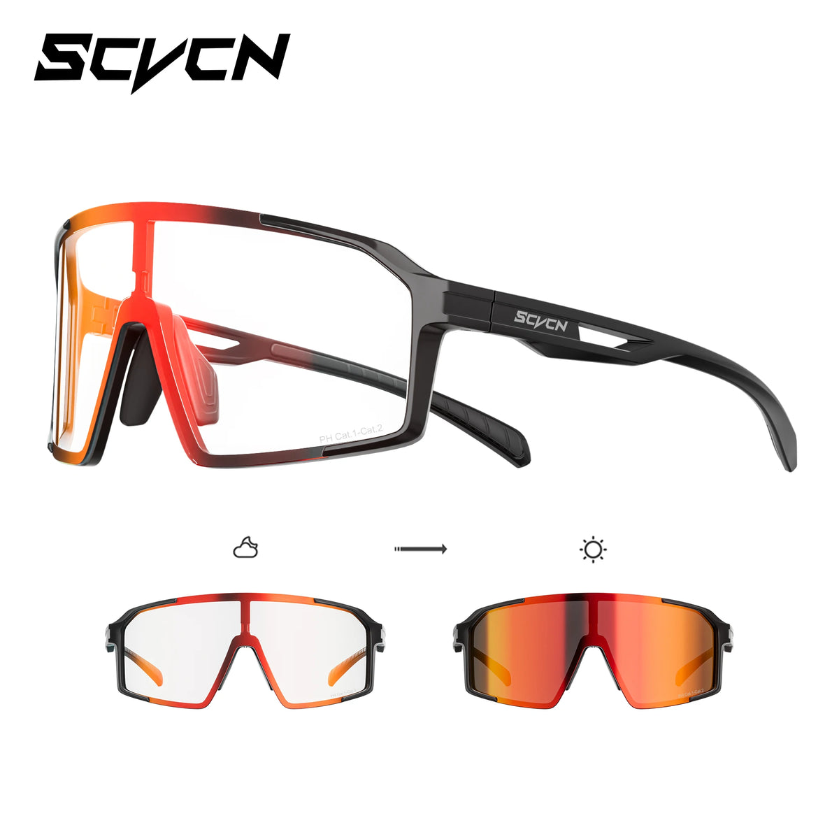 Gafas Fotocromáticas SCVCN Ciclismo Hombre Mujer UV400 Deportivas - Corporación Turística