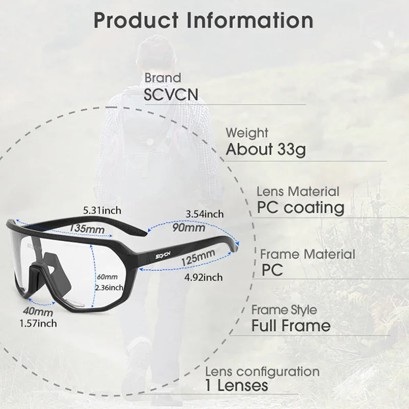 Gafas de Sol SCVCN UV400 para Deporte y Ciclismo | Lujo Polarizado - Corporación Turística
