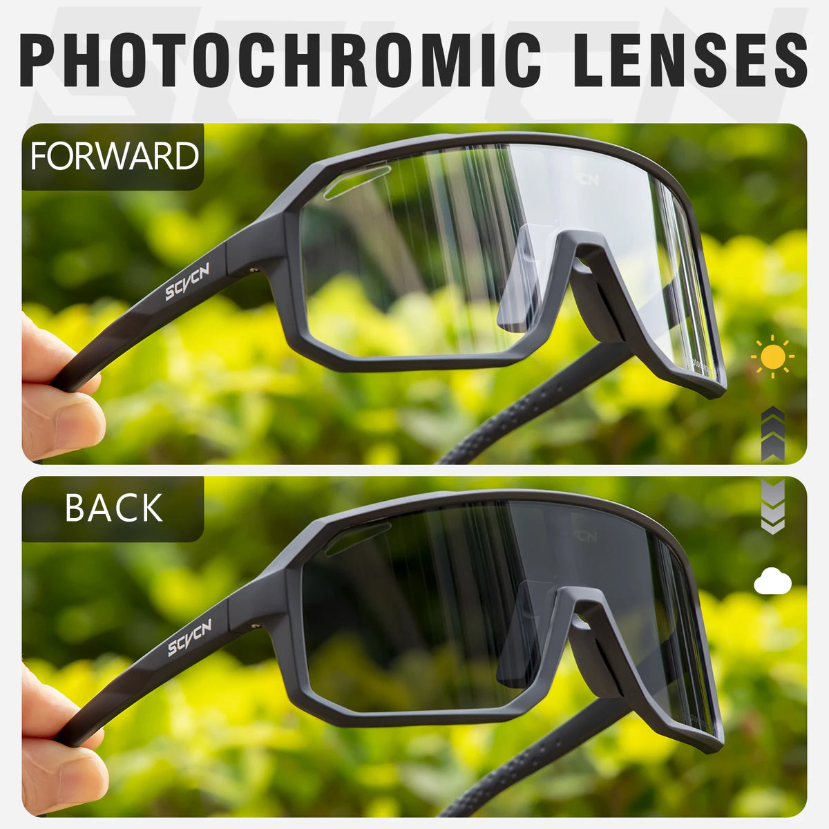 Gafas Ciclismo SCVCN UV400 Fotocromáticas Unisex - Deportes Outdoor - Corporación Turística