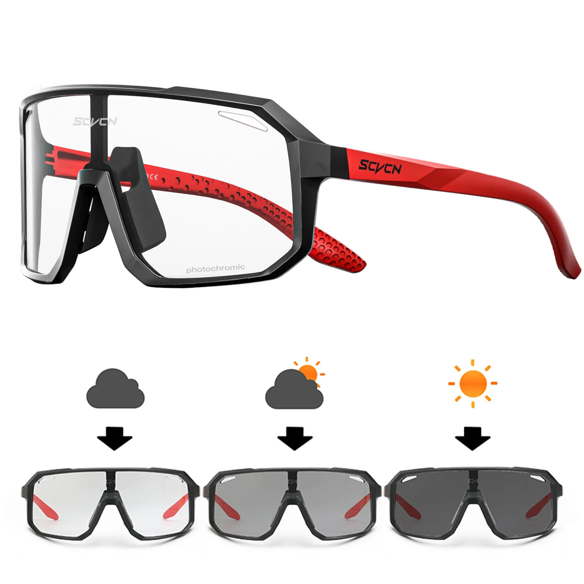 Gafas Ciclismo SCVCN UV400 Fotocromáticas Unisex - Deportes Outdoor - Corporación Turística