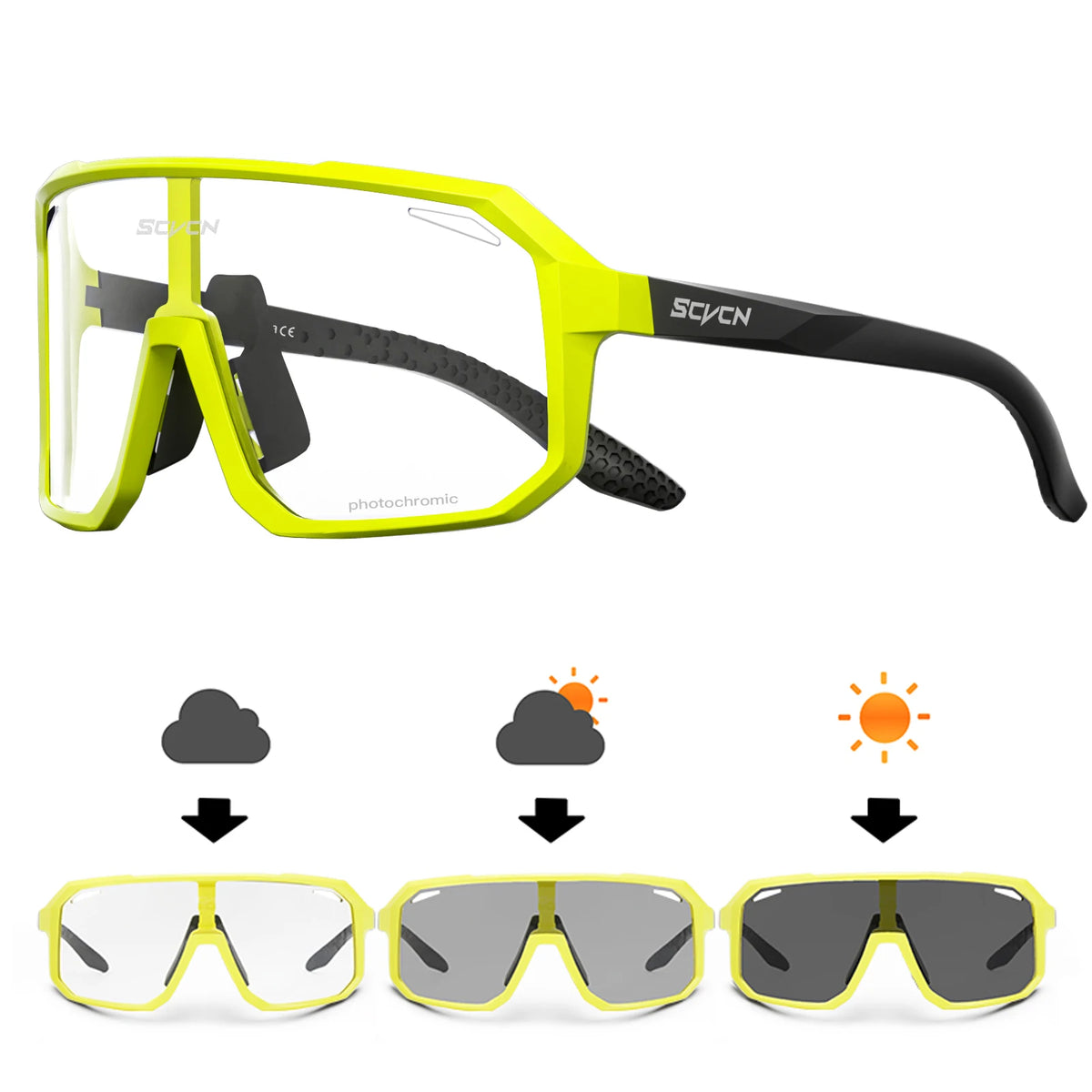 Gafas Ciclismo SCVCN UV400 Fotocromáticas Unisex - Deportes Outdoor - Corporación Turística