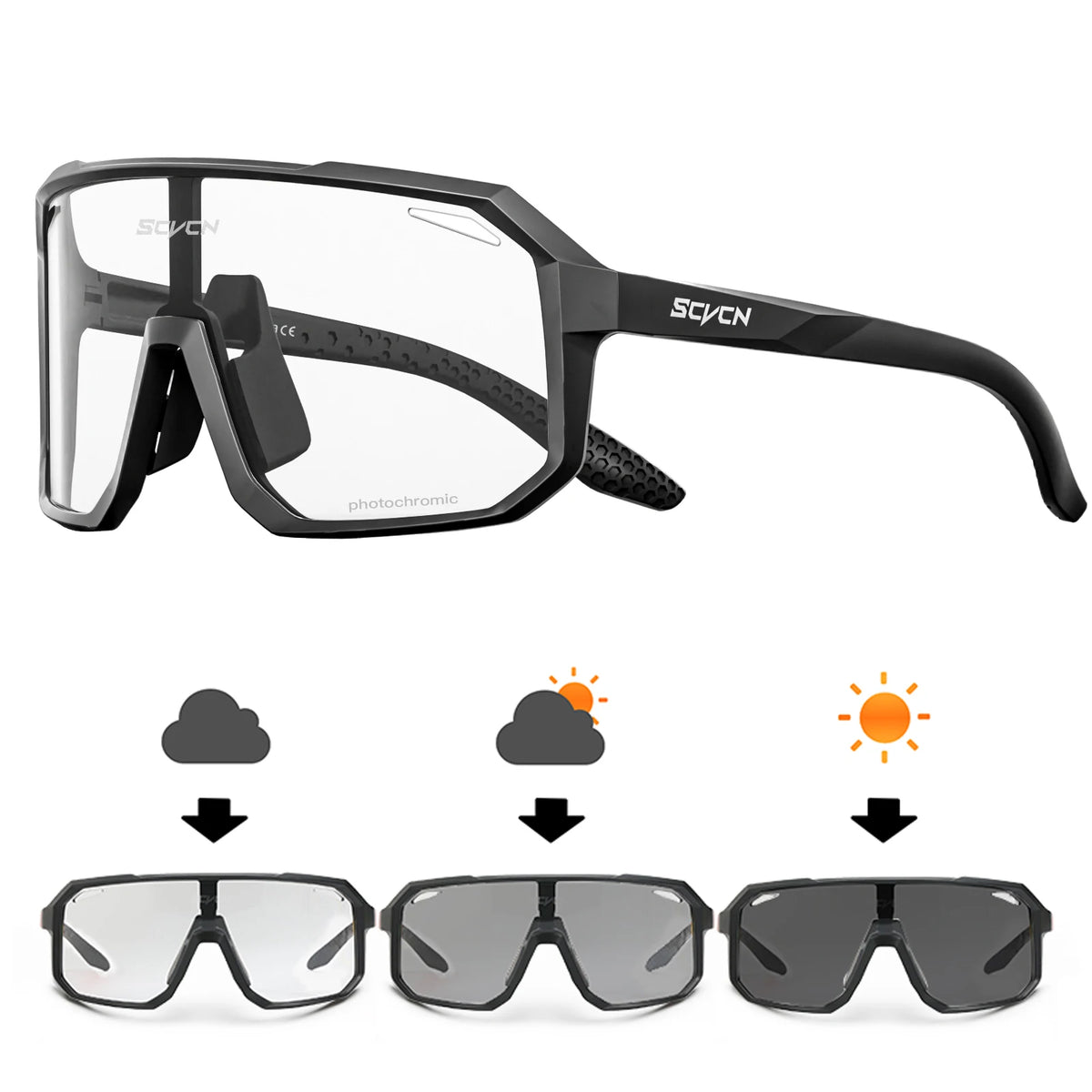 Gafas Ciclismo SCVCN UV400 Fotocromáticas Unisex - Deportes Outdoor - Corporación Turística