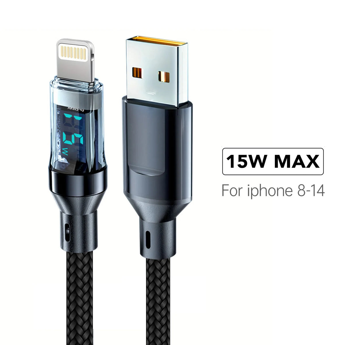 OOZCC Cable USB-C a Lightning 120W Carga Rápida MFi - Corporación Turística