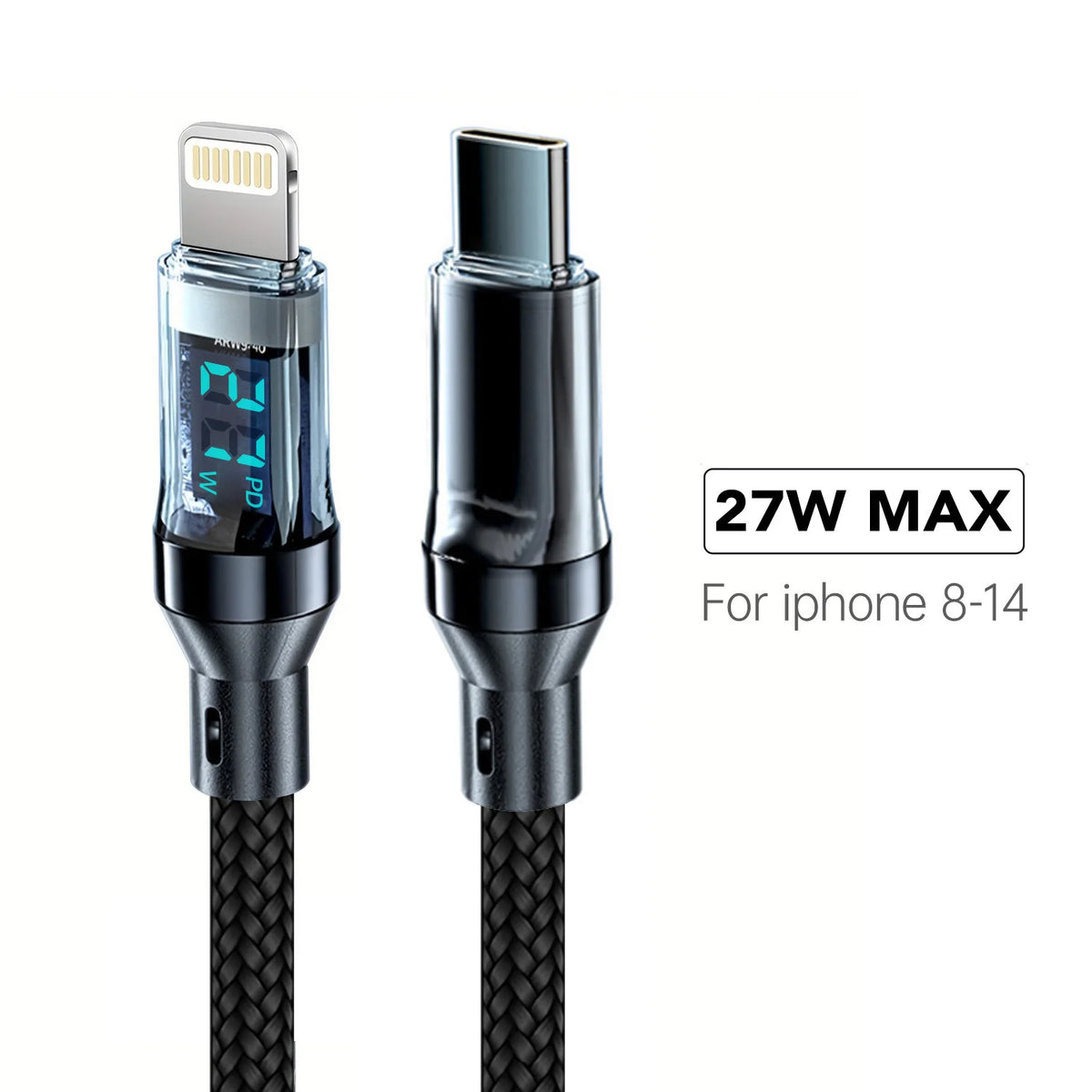 OOZCC Cable USB-C a Lightning 120W Carga Rápida MFi - Corporación Turística