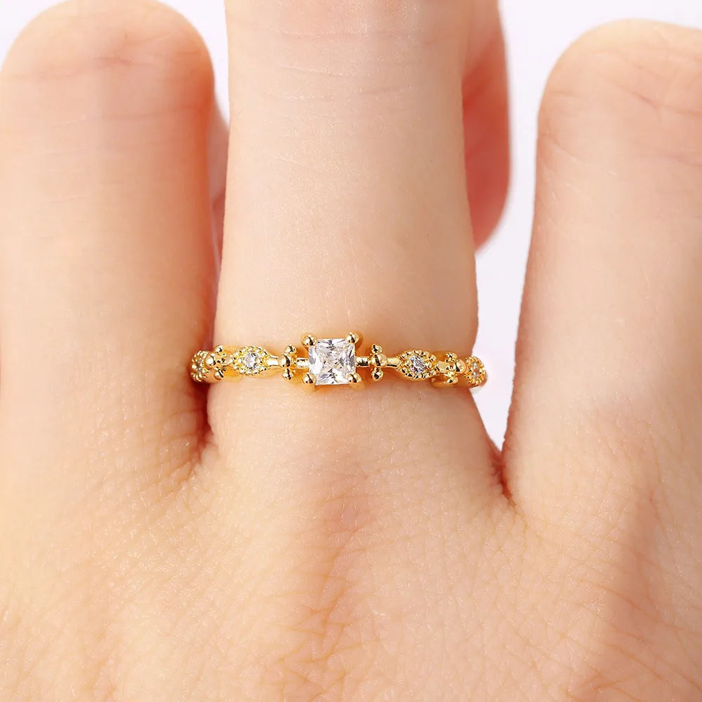Anillos Mariposa y Sirena Ajustables Mujer | StoneAge | Baño Oro 14K - Corporación Turística