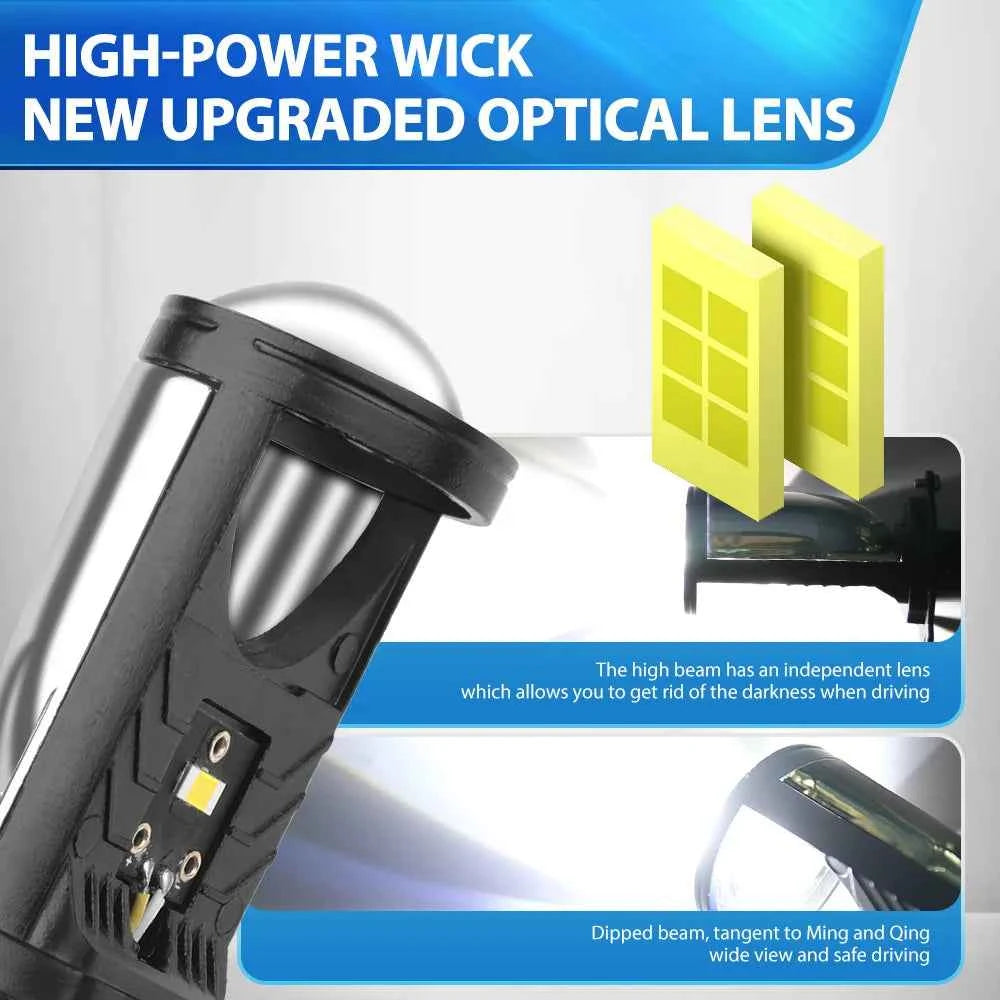 Bombillas LED Proyector Y6D H4 Bi-LED 6000K 90W - Mejora tus Faros