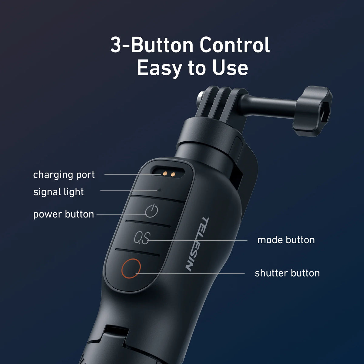 Control Buceo TELESIN para DJI OSMO Action: Palo Selfie Flotante + Trípode - Corporación Turística