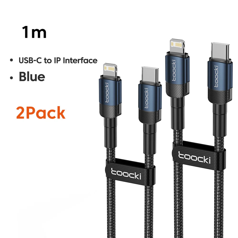 Cable Carga Rápida Toocki PD 20W USB-C a Lightning | iPhone