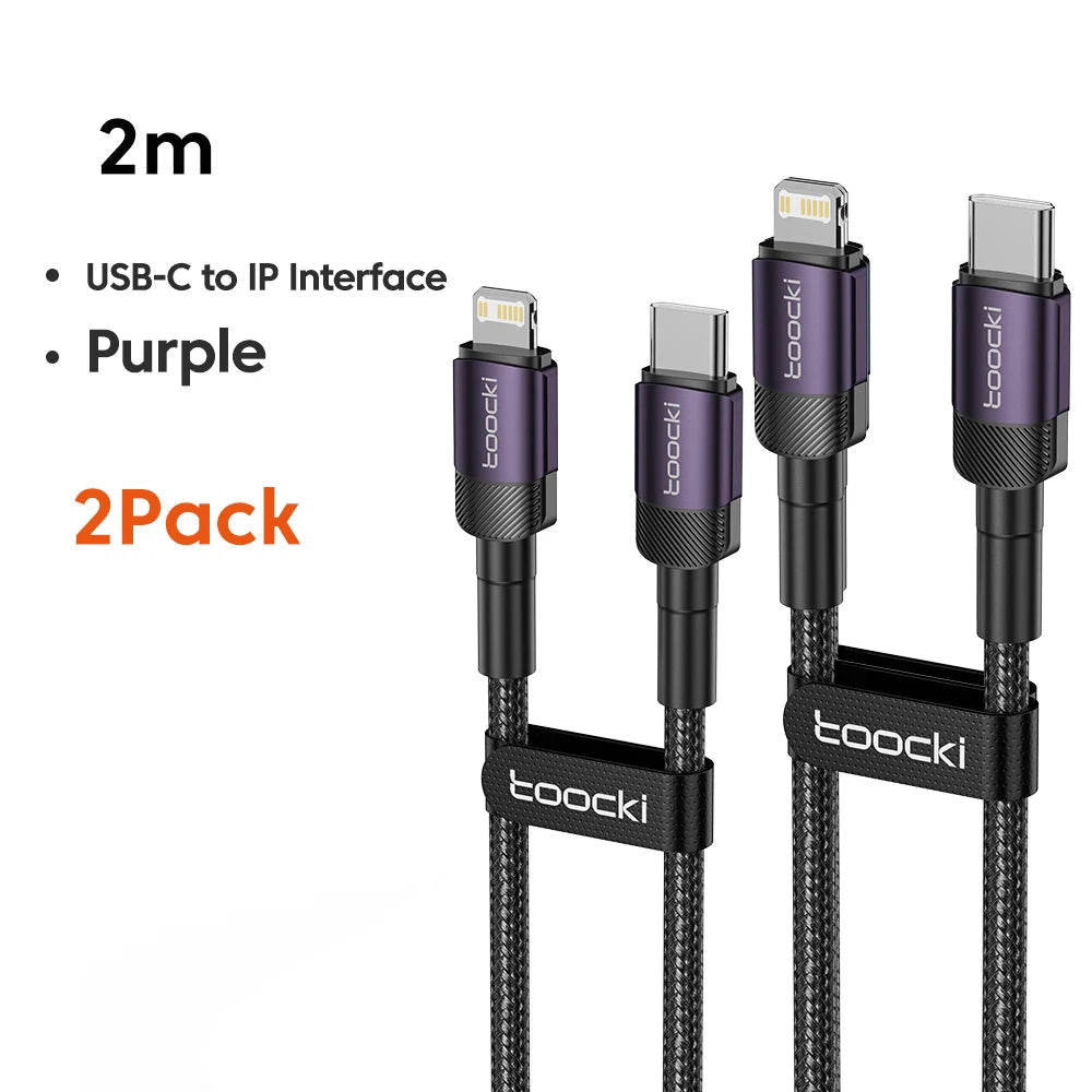 Cable Carga Rápida Toocki PD 20W USB-C a Lightning | iPhone
