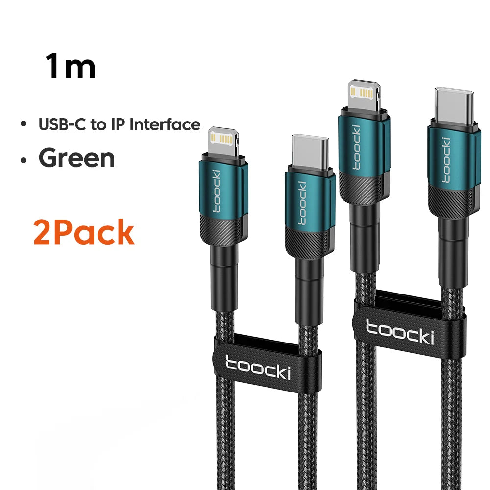Cable Carga Rápida Toocki PD 20W USB-C a Lightning | iPhone