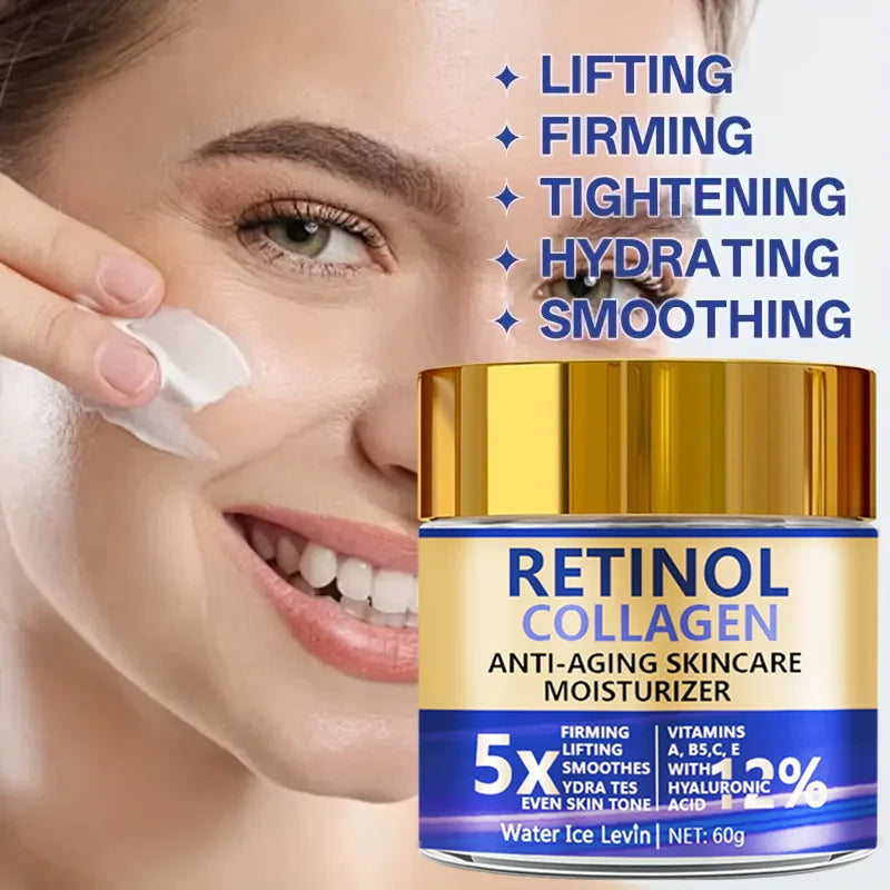 Crema Facial Retinol y Colágeno 60g | Water Ice Levin | Hidratante Reafirmante