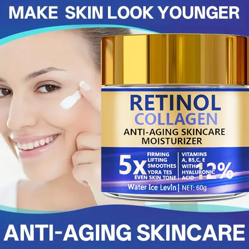 Crema Facial Retinol y Colágeno 60g | Water Ice Levin | Hidratante Reafirmante