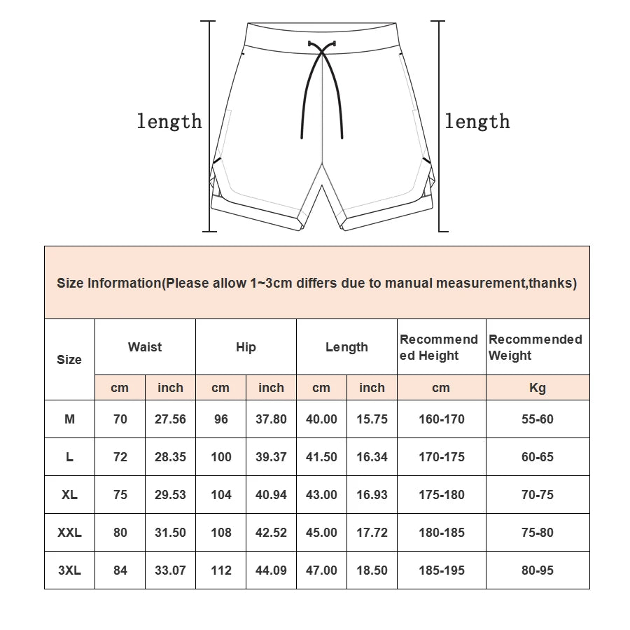Pantalones Cortos Camuflaje Hombre Gym 2 en 1 Secado Rápido - Corporación Turística