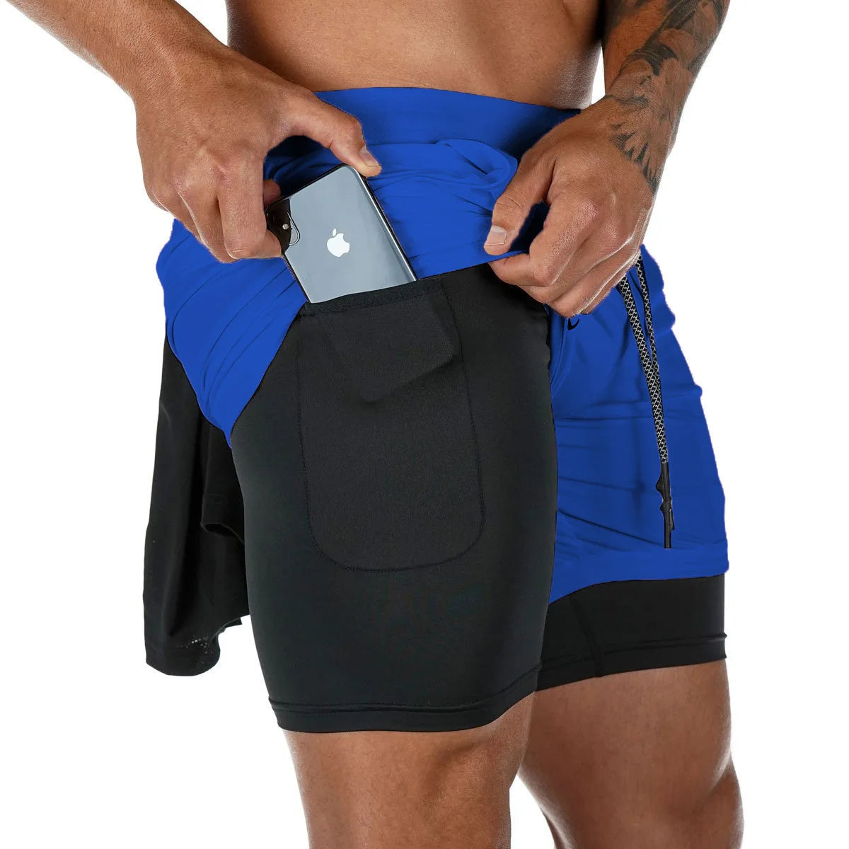 Pantalones Cortos Camuflaje Hombre Gym 2 en 1 Secado Rápido - Corporación Turística