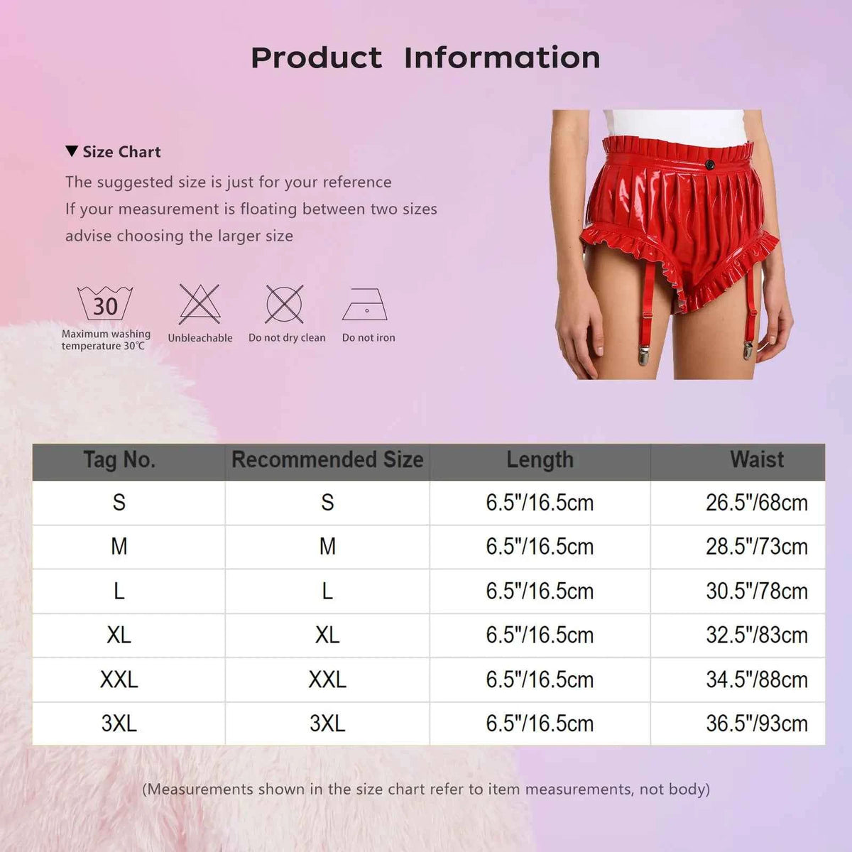 Shorts Cuero Wet Look Mujer YiZYiF Volantes Sexy Cintura Alta